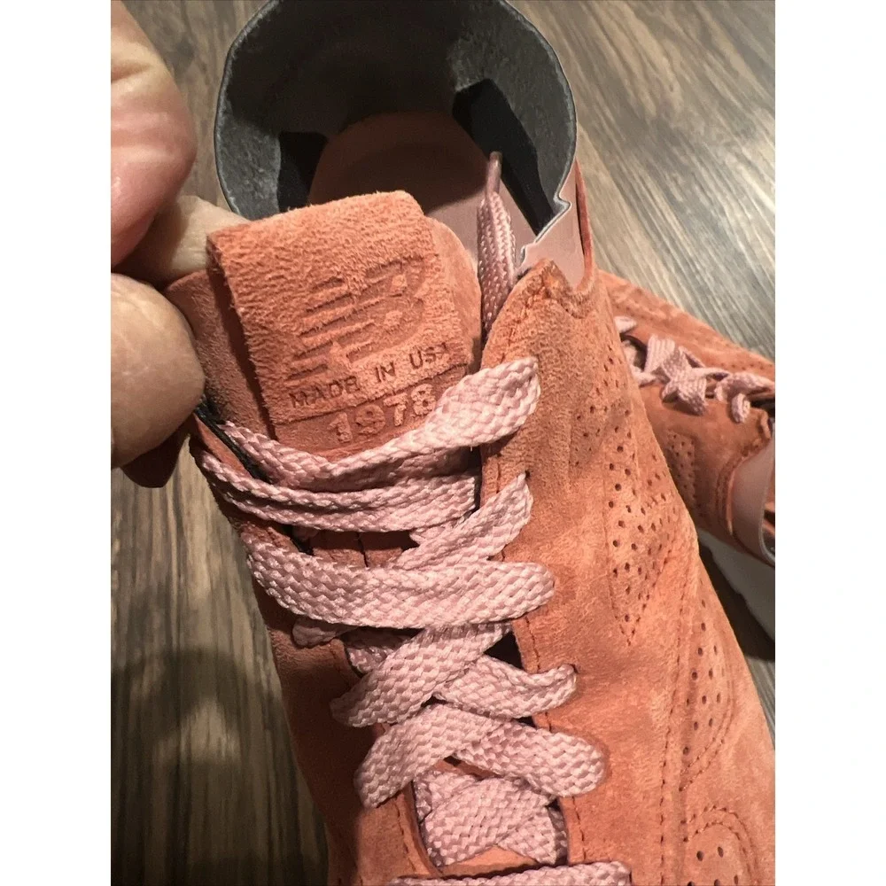 New Balance 1978 Sneakers Mens Salmon Suede Size 7.5  Shoes Made In USA ML1978EA